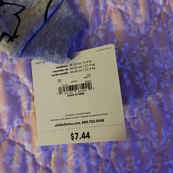 Carter’s Dino footie pjs - Picture 2 of 2